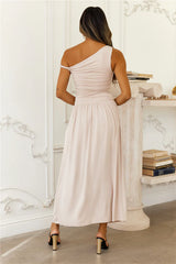 Coastal Daydream Off Shoulder Midi Dress