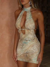 Marguerite Mini Dress Iridescent Pearl