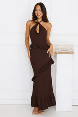 Mango Mojito Halter Maxi Dress