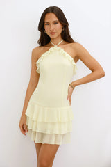 By The Cabana Halter Mini Dress