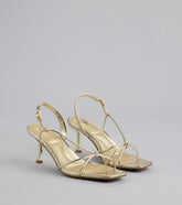 Delicately Dangerous Strappy Slingback Heels