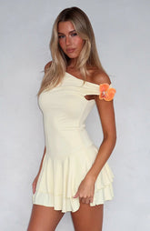 Lovey Dovey Mini Dress Lemon