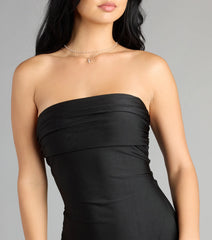 No Effort Drama Lace-Up Mini Dress