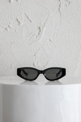 Janis Cat-eye Acetate Sunglasses Black