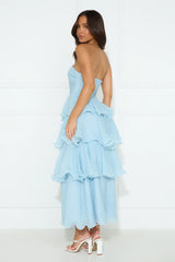 Wedding Adventure Strapless Maxi Dress