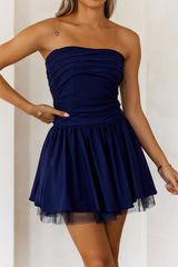 Fresh Gossip Strapless Mini Dress