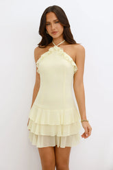 By The Cabana Halter Mini Dress
