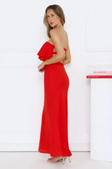 Midnight In Paris Strapless Maxi Dress