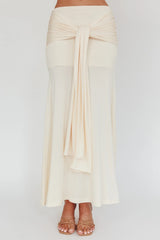Night Market Hip Tie Maxi Skirt Butter