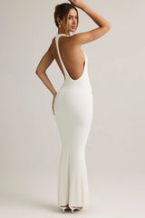 Modal Racerback Maxi Dress in White