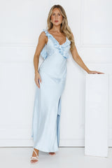 Chasing The Spark Satin Maxi Dress