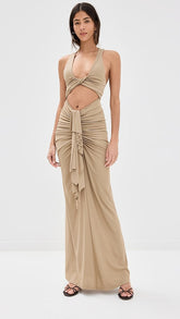 Christopher Esber Vivenda Drape Front Dress Vivenda Drape Front Dress