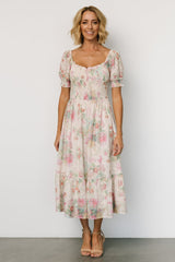 Piper Eyelet Midi Dress | Vintage Floral