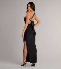 Kiana One-Shoulder Open Back Slit Formal Dress