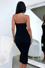 Keely Midi Dress - Black