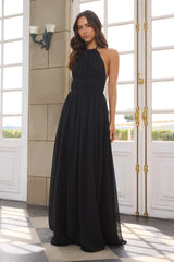 Luxuriously Stylish Halter Maxi Dress
