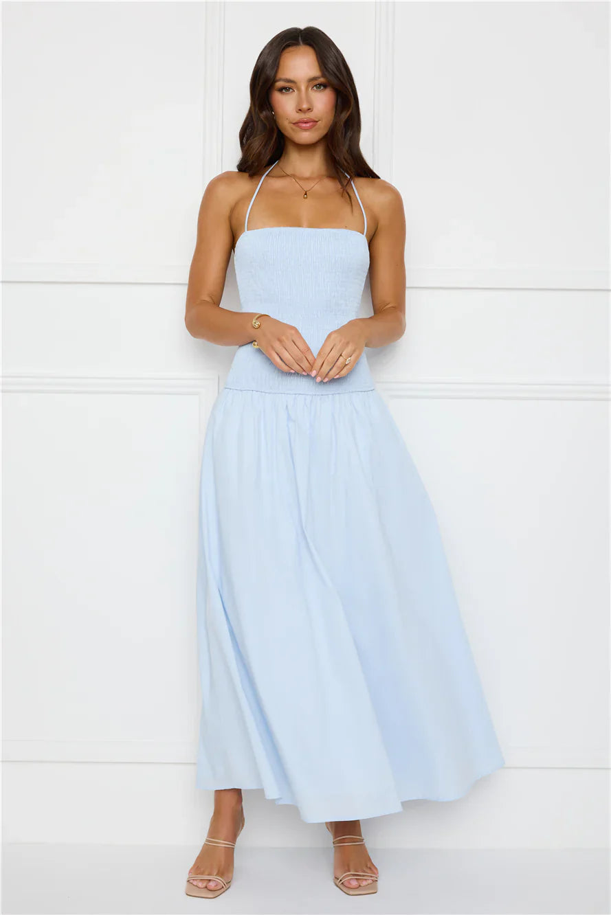 Unmatched Energy Halter Maxi Dress
