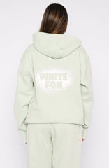 11th Street Keeping It Real Oversized Hoodie Iced Matcha