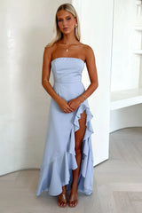 Milford Strapless Maxi Dress - Blue
