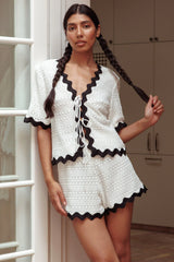 Breakaway Shorts Crochet White