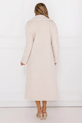 Luxe Teddy Coat Beige