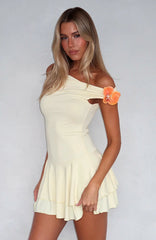 Lovey Dovey Mini Dress Lemon