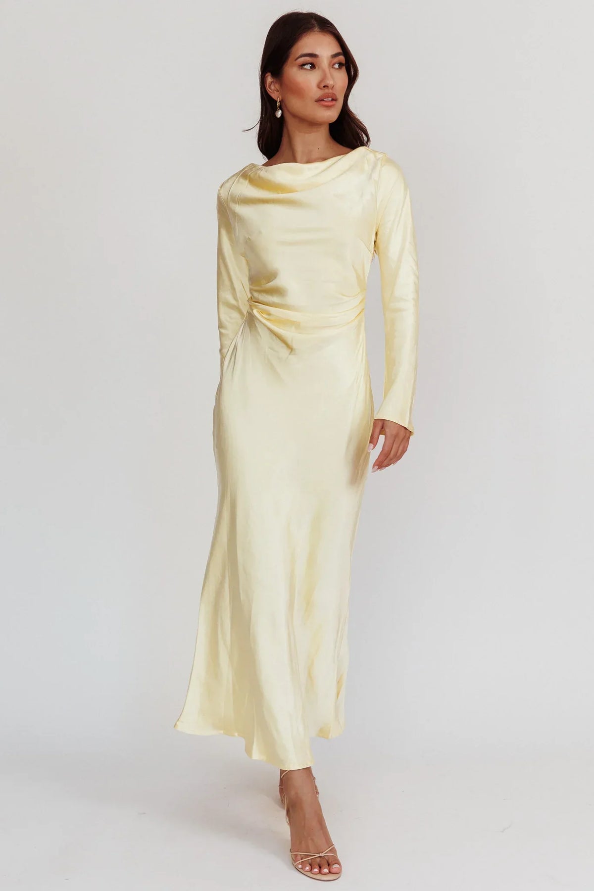 Loveland Cowl Back Midi Dress Butter