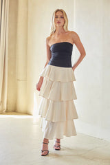 NIA Mathilda Tiered Maxi Dress