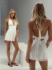 Got Me Started Romper White
