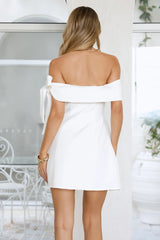 Seashell Dream Off Shoulder Mini Dress