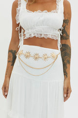 Aura Sun Multi-Layered Waist Chain Gold