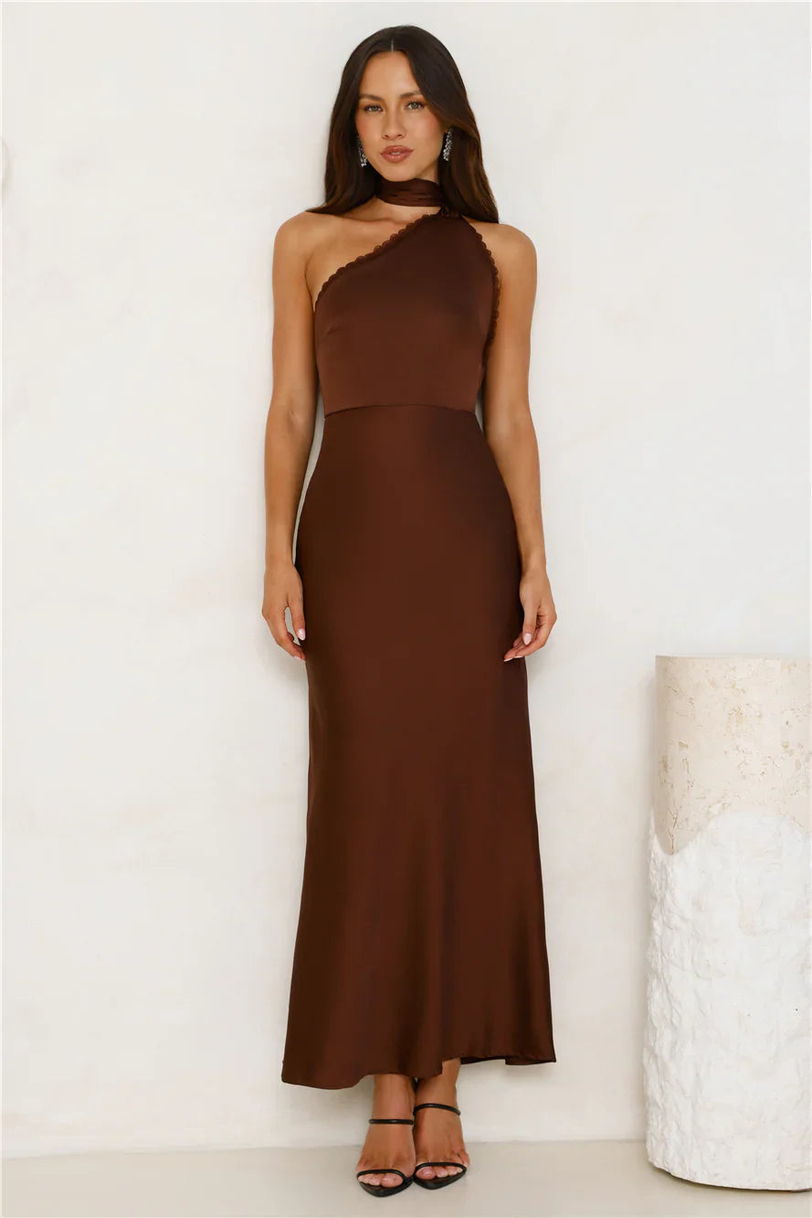 Luxe Experience Satin Maxi Dress