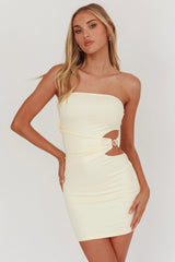 Ara Cut-Out Waist Mini Dress Butter