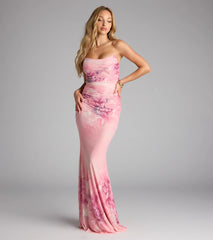 Trina Floral Mermaid Formal Dress