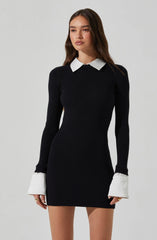 Alexia Mixed Media Mini Dress