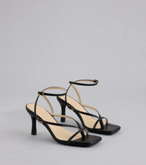 Strut Factor Thong Strappy Stiletto Heels