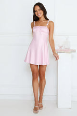 Regal Enchantment Satin Mini Dress