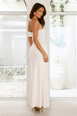 Lavish Luxe Off Shoulder Maxi Dress