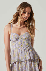 Midsummer Floral Tiered Maxi Dress