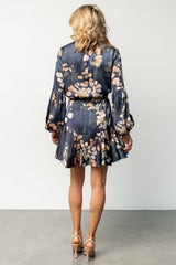 Venice Short Dress | Navy + Multi Floral
