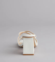 On Point Criss-Cross Strappy Mules