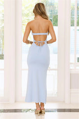 Simple Sunshine Strapless Maxi Dress