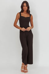 Atheena Faux Pocket Jumpsuit Black