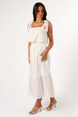 Esther Midi Dress - White
