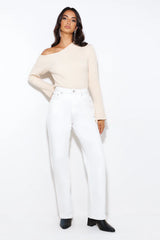 Winter Date Knitted Top Beige